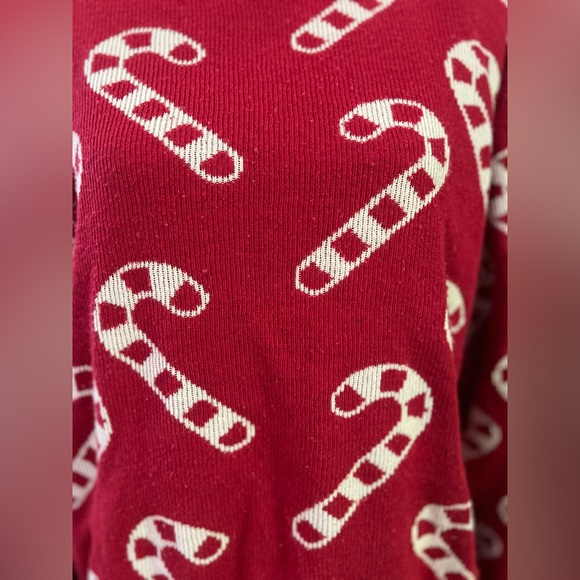 ASOS - holiday candy cane faux turtleneck sweater - Picture 10 of 10